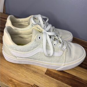 Vans pale yellow lace